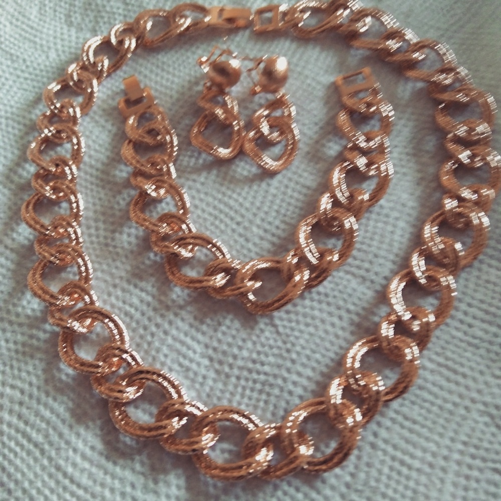 Rose gold filled 3 piece set$100 original$150
